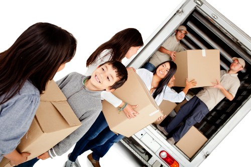 Commercial moving team planning a business relocation in Wimbledon