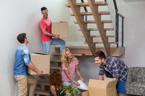 Furniture pick-up service for homes in Wimbledon with bulky items ready for collection