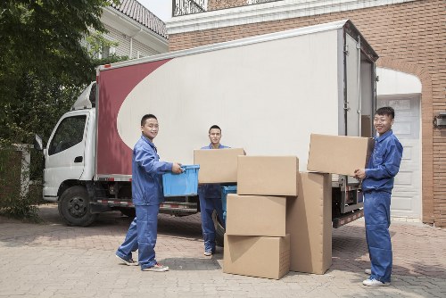 Packing and loading items into a removal van in Wimbledon