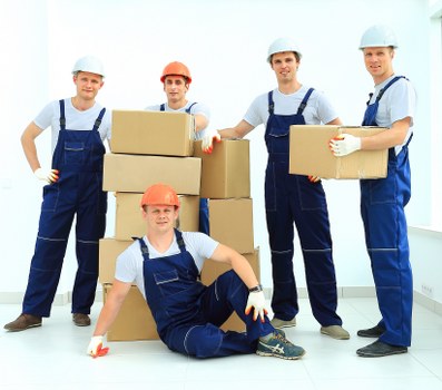 House removal team planning a move in Wimbledon