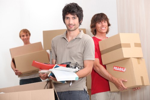 Household belongings prepared for storage in Wimbledon