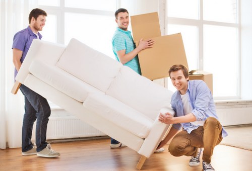 Unpacking service helping a Wimbledon resident settle belongings into the new home
