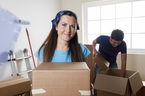 Man and van loading furniture in Wimbledon