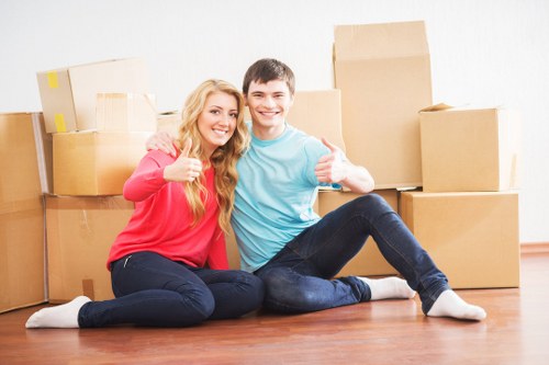 Commercial removals setup for a Wimbledon office relocation