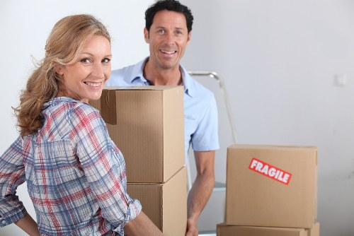 Removal van team preparing a safe move in Wimbledon