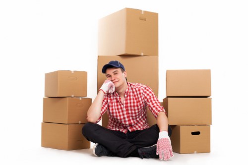Moving team preparing a quote for a Wimbledon property