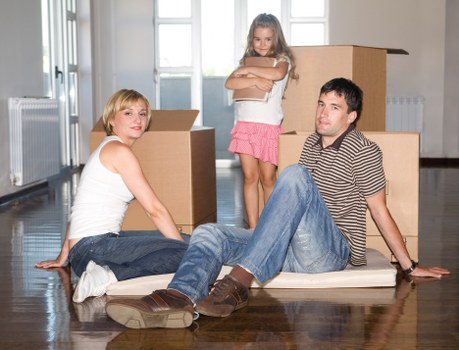 Local removals vehicle prepared for a short-notice move in Wimbledon